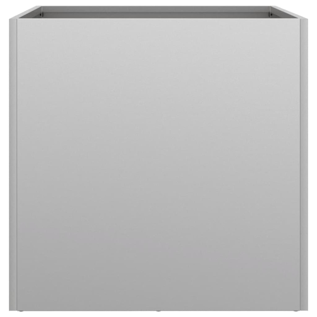 vidaXL Ζαρντινιέρες 2 τεμ. Ασημί 49x47x46 εκ. Γαλβανισμένο Χάλυβα