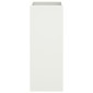 vidaXL Ζαρντινιέρα Λευκή 32x27,5x75 εκ. από Χάλυβα Ψυχρής Έλασης