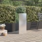 vidaXL Ζαρντινιέρα Ασημί 32x27,5x75 εκ. από Ανοξείδωτο Ατσάλι