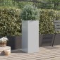 vidaXL Ζαρντινιέρα Ασημί 32x27,5x75 εκ. από Γαλβανισμένο Χάλυβα
