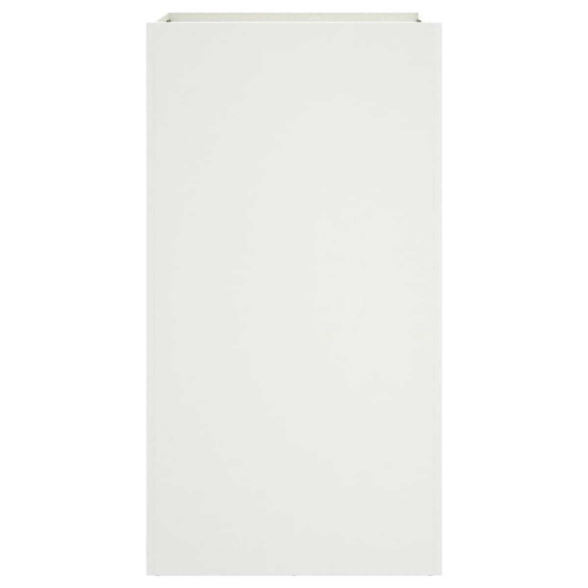 vidaXL Ζαρντινιέρα Λευκή 42x38x75 εκ. από Χάλυβα Ψυχρής Έλασης