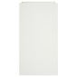 vidaXL Ζαρντινιέρα Λευκή 42x38x75 εκ. από Χάλυβα Ψυχρής Έλασης