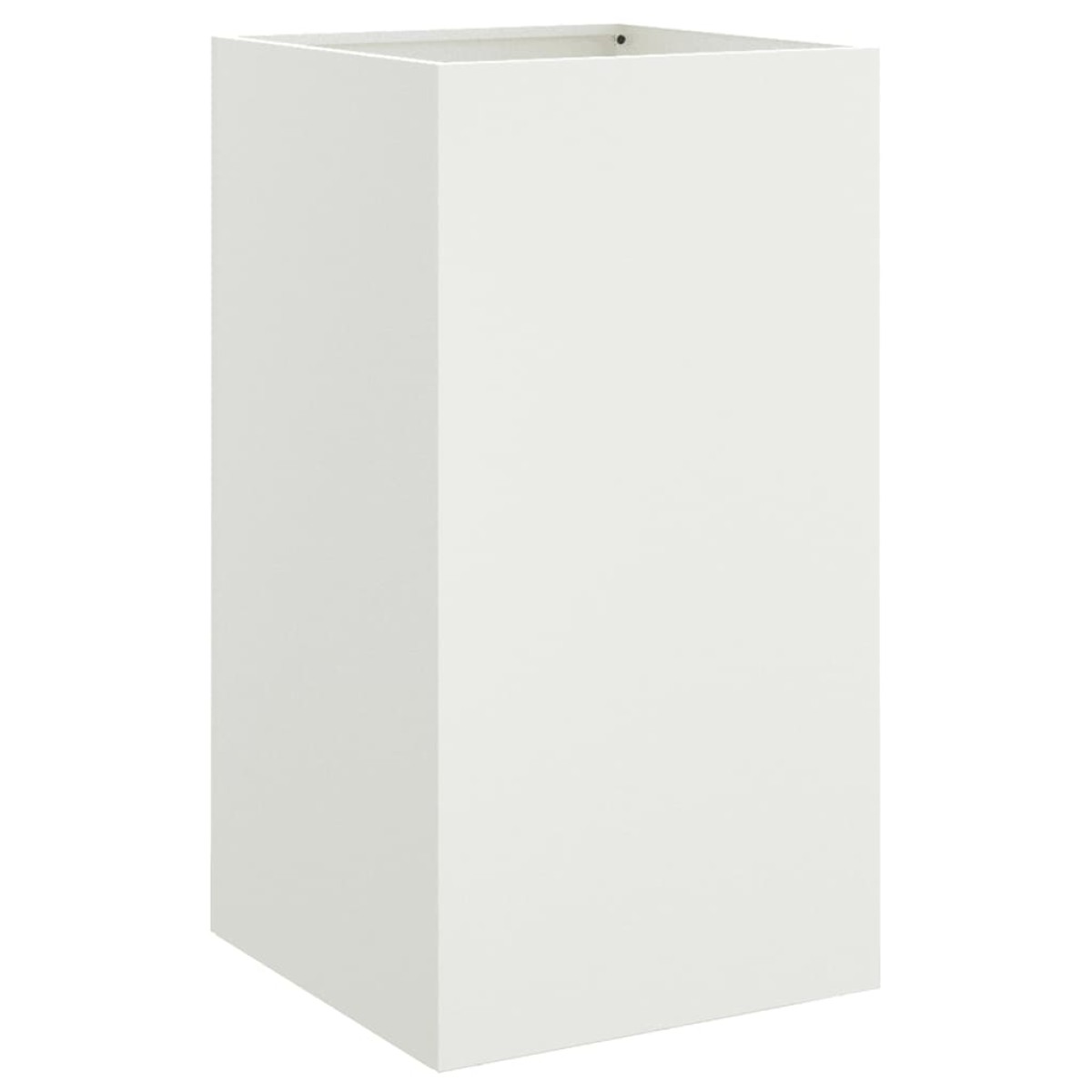 vidaXL Ζαρντινιέρα Λευκή 42x38x75 εκ. από Χάλυβα Ψυχρής Έλασης