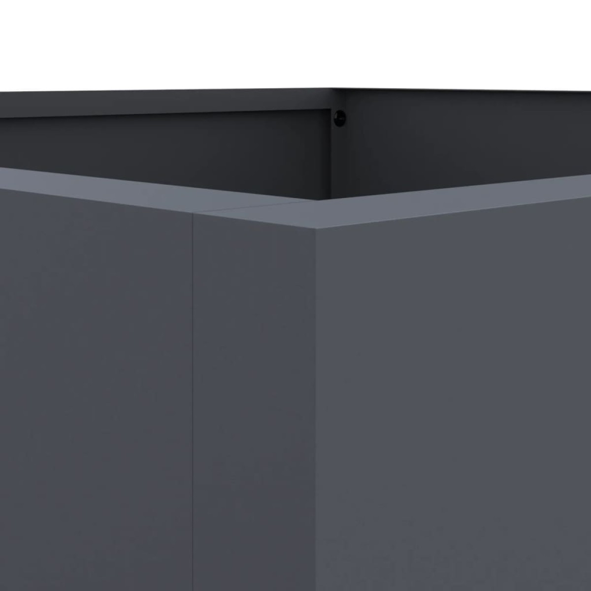 vidaXL Ζαρντινιέρα Ανθρακί 42x38x75 εκ. από Χάλυβα Ψυχρής Έλασης