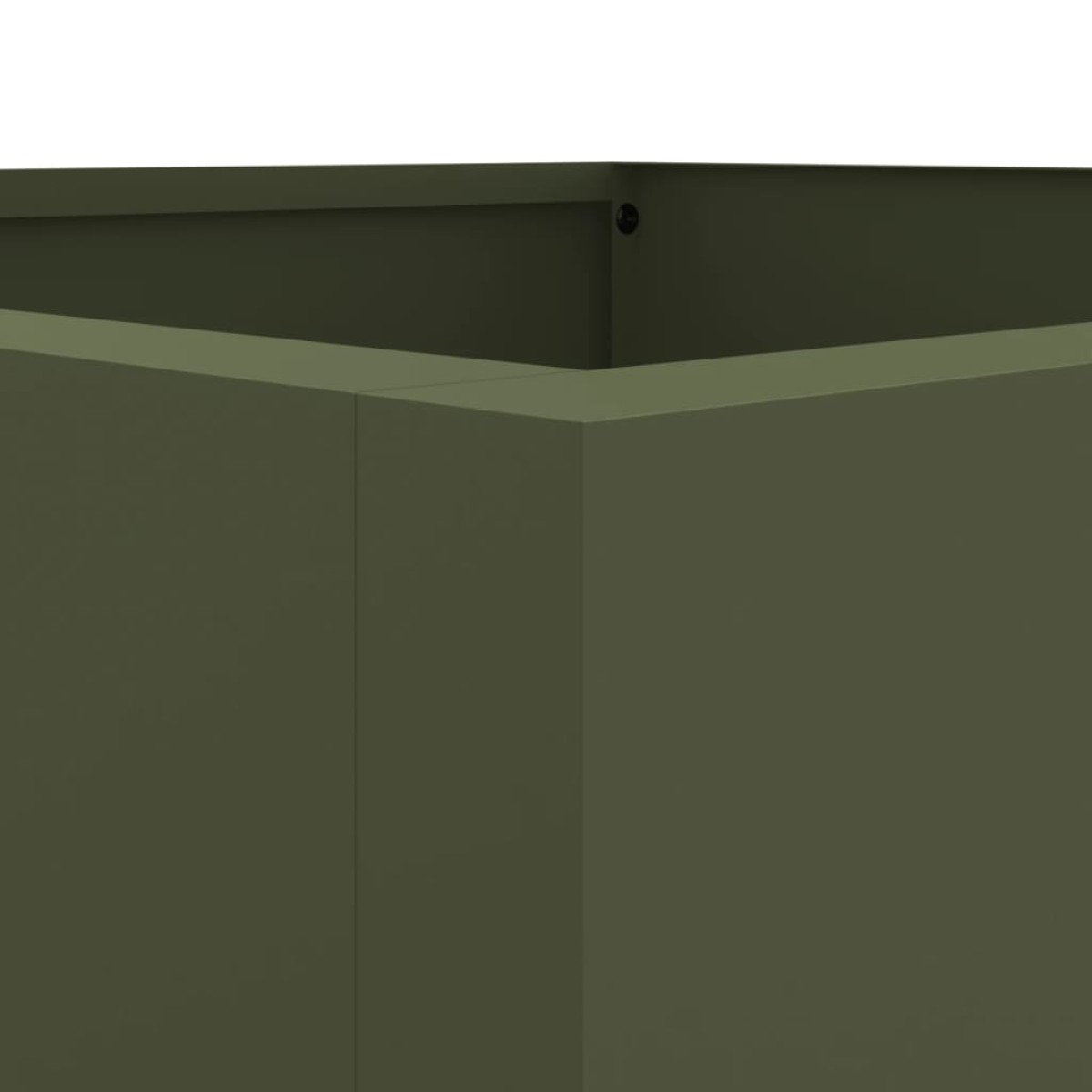 vidaXL Ζαρντινιέρα Λαδί 42x38x75 εκ. από Χάλυβα Ψυχρής Έλασης