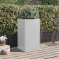 vidaXL Ζαρντινιέρα Ασημί 42x38x75 εκ. από Γαλβανισμένο Χάλυβα