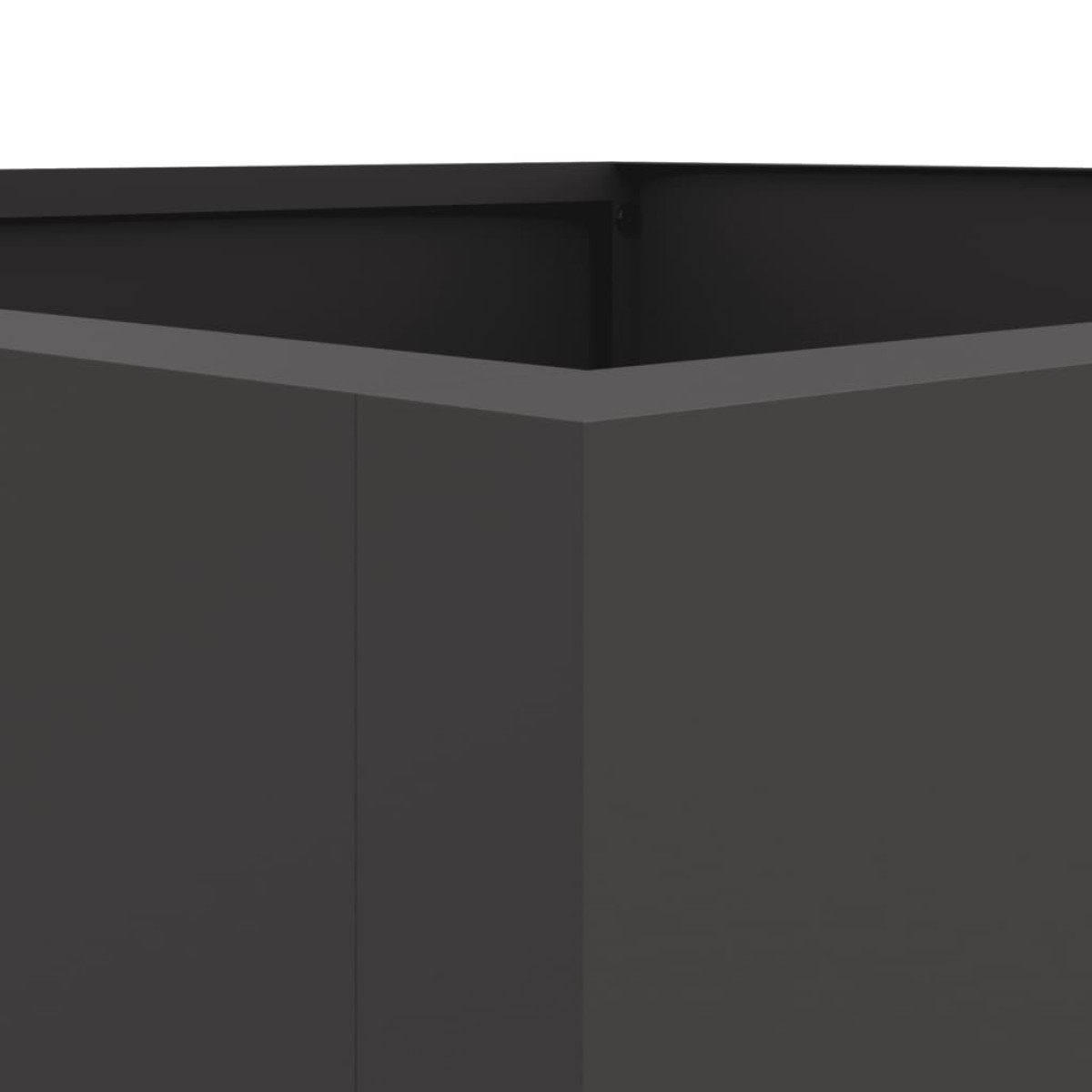vidaXL Ζαρντινιέρα Μαύρη 52x48x75 εκ. από Χάλυβα Ψυχρής Έλασης