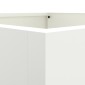vidaXL Ζαρντινιέρα Λευκή 52x48x75 εκ. από Χάλυβα Ψυχρής Έλασης