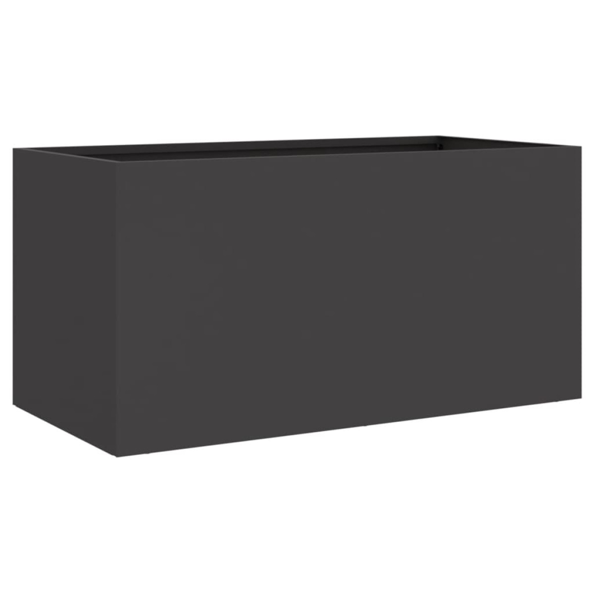 vidaXL Ζαρντινιέρα Μαύρη 62x30x29 εκ. από Χάλυβα Ψυχρής Έλασης