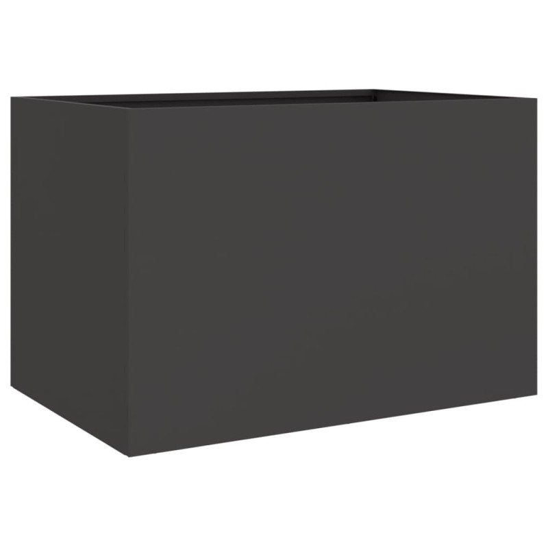 vidaXL Ζαρντινιέρα Μαύρη 62x30x29 εκ. από Χάλυβα