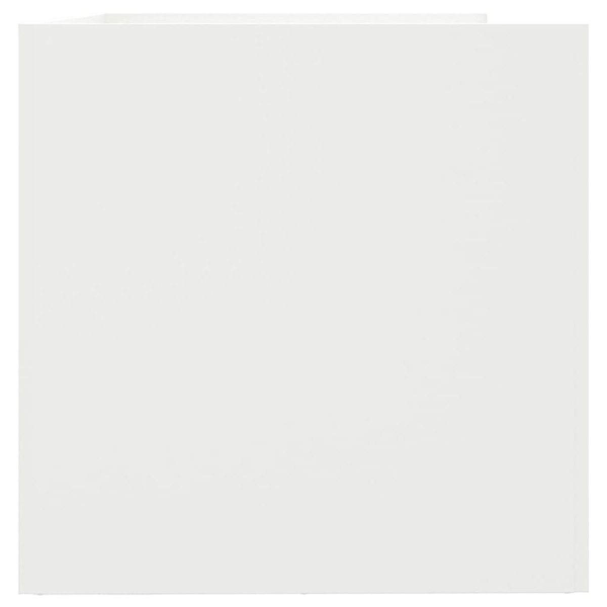vidaXL Ζαρντινιέρα Λευκή 62x40x39 εκ. από Χάλυβα Ψυχρής Έλασης
