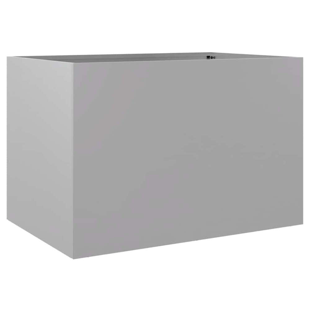 vidaXL Ζαρντινιέρα Ασημί 62x40x39 εκ. από Γαλβανισμένο Χάλυβα