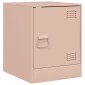 vidaXL Κομοδίνο Ροζ 34,5 x 39 x 44 εκ. από Χάλυβα