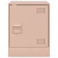 vidaXL Κομοδίνο Ροζ 34,5 x 39 x 44 εκ. από Χάλυβα