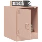vidaXL Κομοδίνα 2 τεμ. Ροζ 34,5 x 39 x 44 εκ. από Χάλυβα
