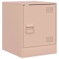 vidaXL Κομοδίνα 2 τεμ. Ροζ 34,5 x 39 x 44 εκ. από Χάλυβα