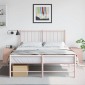 vidaXL Κομοδίνα 2 τεμ. Ροζ 34,5 x 39 x 44 εκ. από Χάλυβα