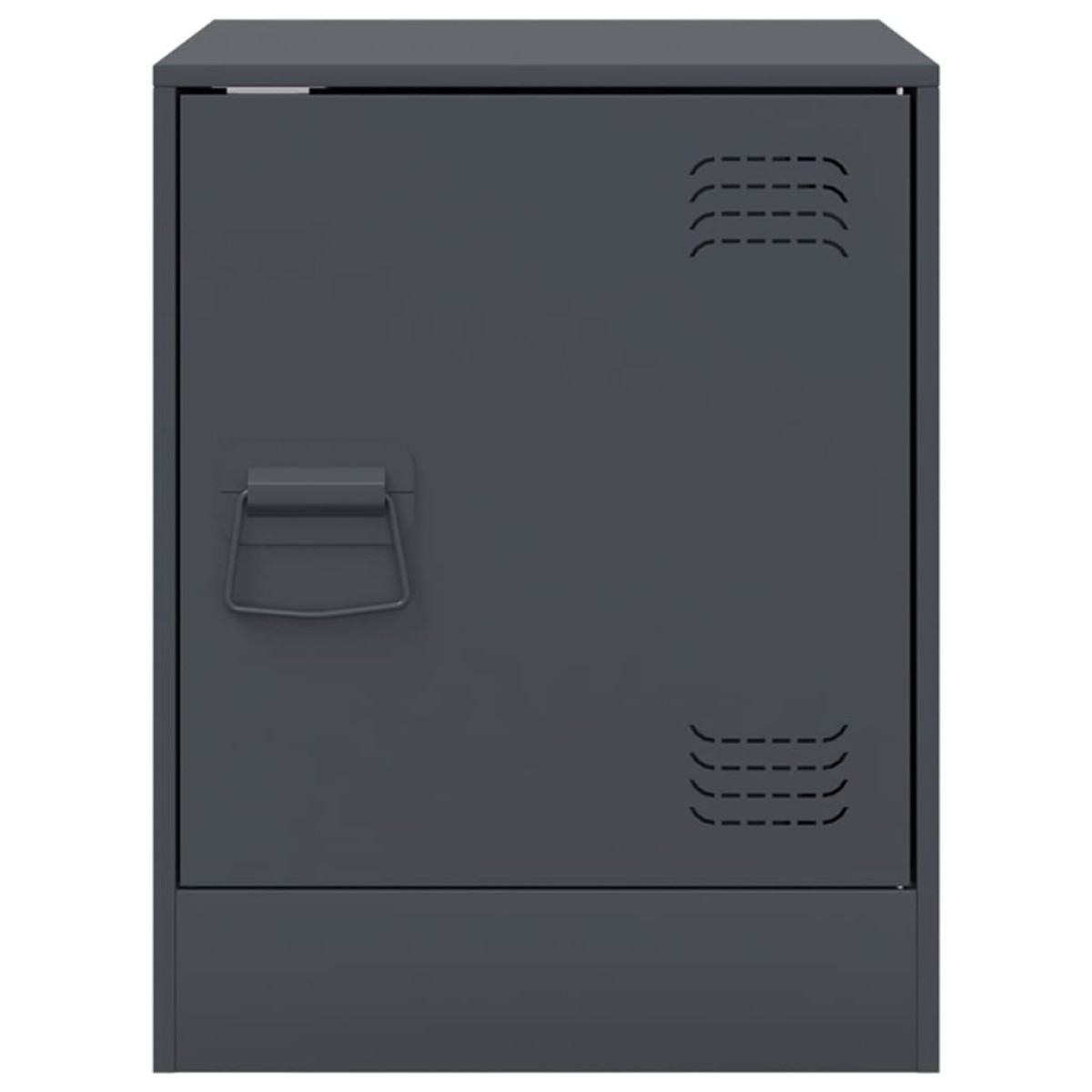 vidaXL Κομοδίνα 2 τεμ. Ανθρακί 34,5 x 39 x 44 εκ. από Χάλυβα