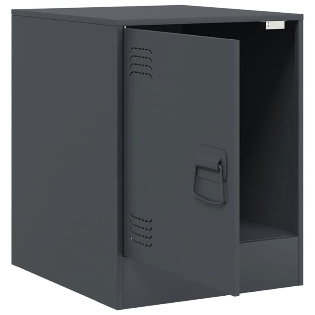 vidaXL Κομοδίνα 2 τεμ. Ανθρακί 34,5 x 39 x 44 εκ. από Χάλυβα
