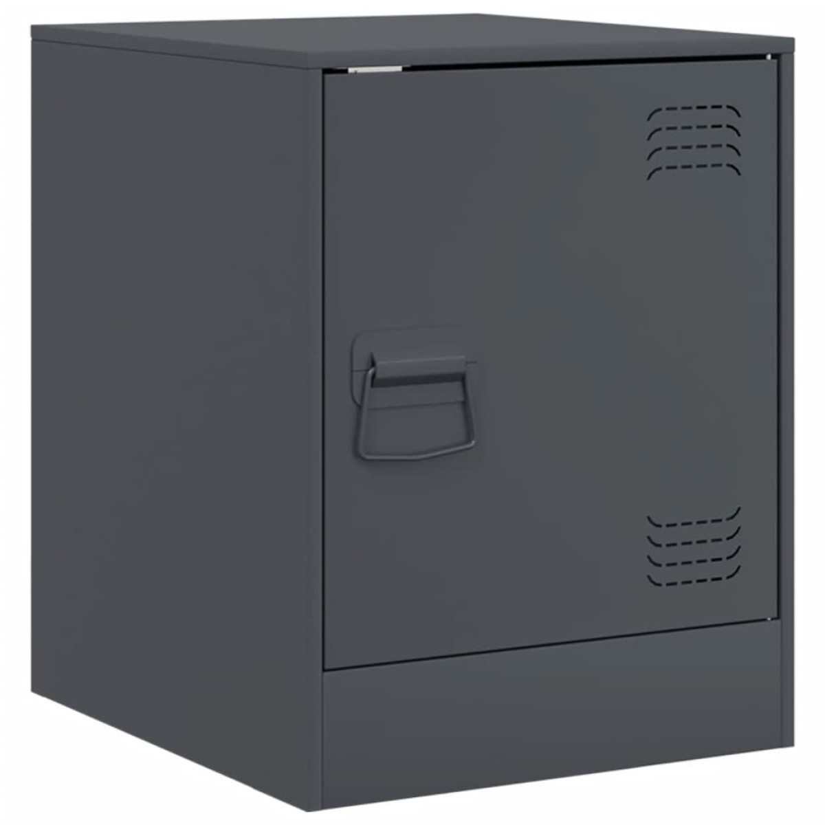 vidaXL Κομοδίνα 2 τεμ. Ανθρακί 34,5 x 39 x 44 εκ. από Χάλυβα