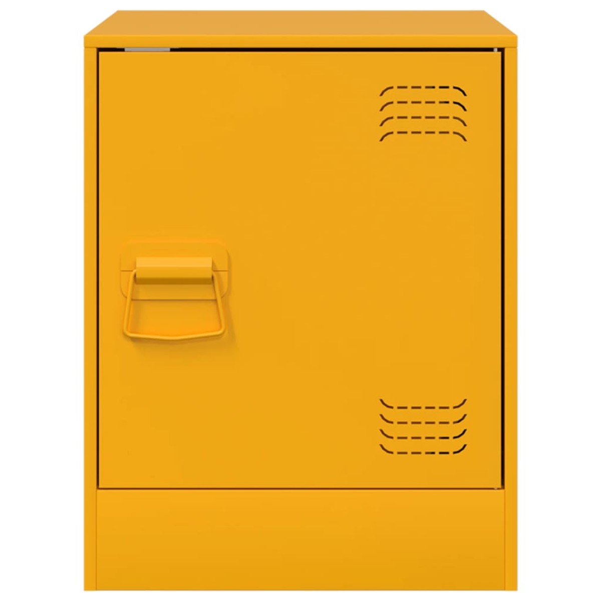 vidaXL Κομοδίνα 2 τεμ. Μουσταρδί 34,5 x 39 x 44 εκ. από Χάλυβα