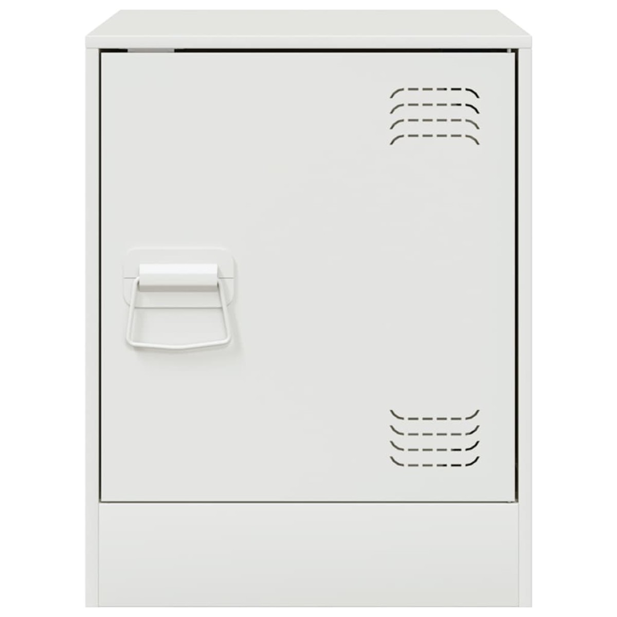 vidaXL Κομοδίνο Λευκό 34,5 x 39 x 44 εκ. από Χάλυβα