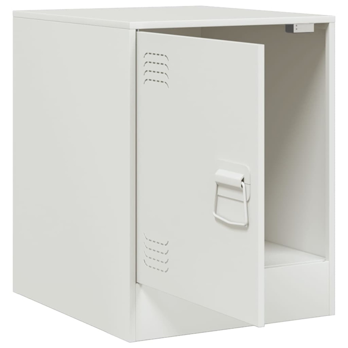vidaXL Κομοδίνο Λευκό 34,5 x 39 x 44 εκ. από Χάλυβα