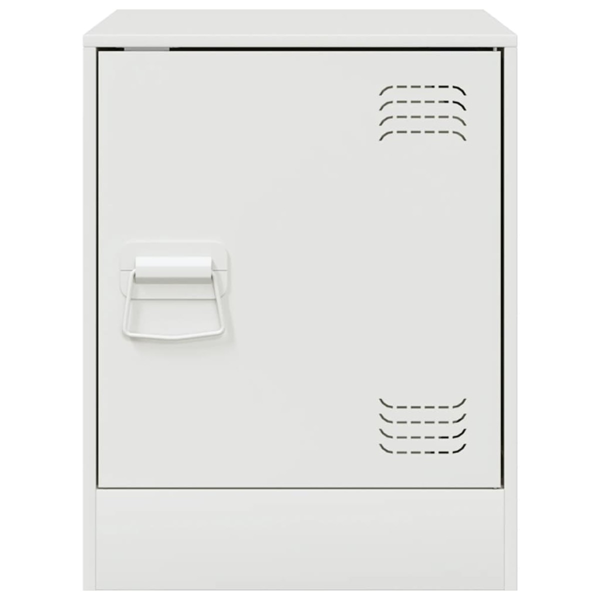 vidaXL Κομοδίνα 2 τεμ. Λευκό 34,5 x 39 x 44 εκ. από Χάλυβα