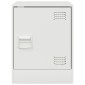 vidaXL Κομοδίνα 2 τεμ. Λευκό 34,5 x 39 x 44 εκ. από Χάλυβα