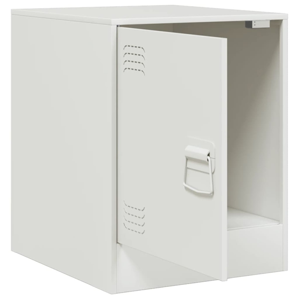 vidaXL Κομοδίνα 2 τεμ. Λευκό 34,5 x 39 x 44 εκ. από Χάλυβα