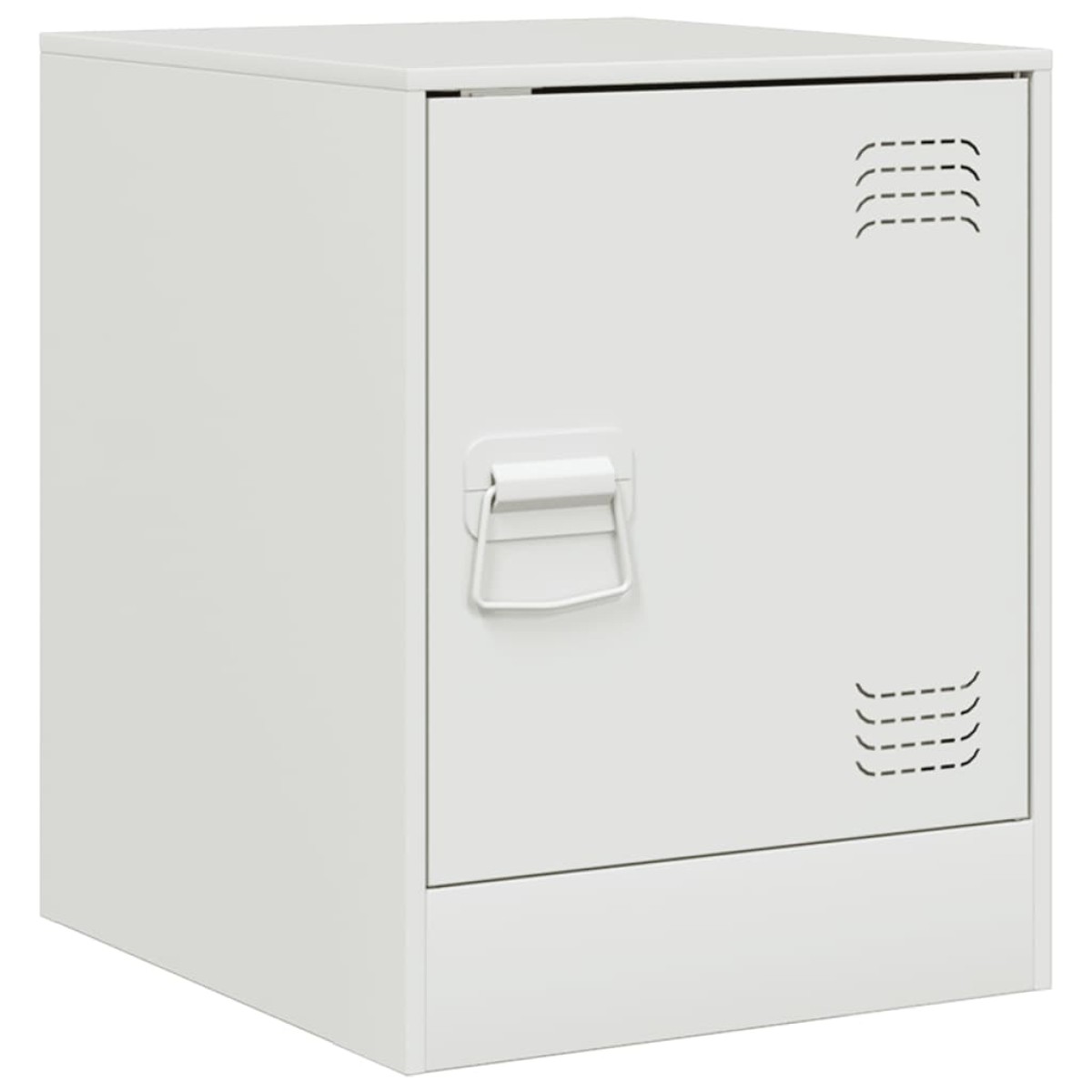 vidaXL Κομοδίνα 2 τεμ. Λευκό 34,5 x 39 x 44 εκ. από Χάλυβα