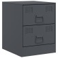 vidaXL Κομοδίνα 2 τεμ. Ανθρακί 34,5 x 39 x 44 εκ. από Χάλυβα