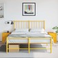 vidaXL Κομοδίνα 2 τεμ. Κίτρινο 34,5 x 39 x 44 εκ. από Χάλυβα