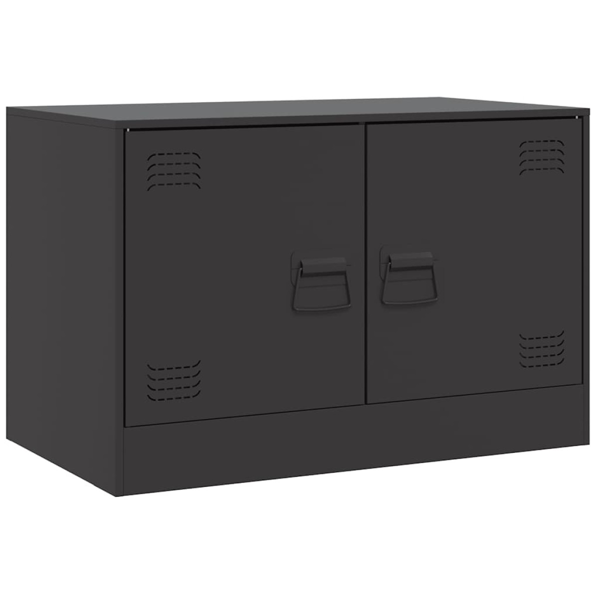 vidaXL Έπιπλα Τηλεόρασης 2 τεμ. Μαύρο 67 x 39 x 44 εκ. από Χάλυβα