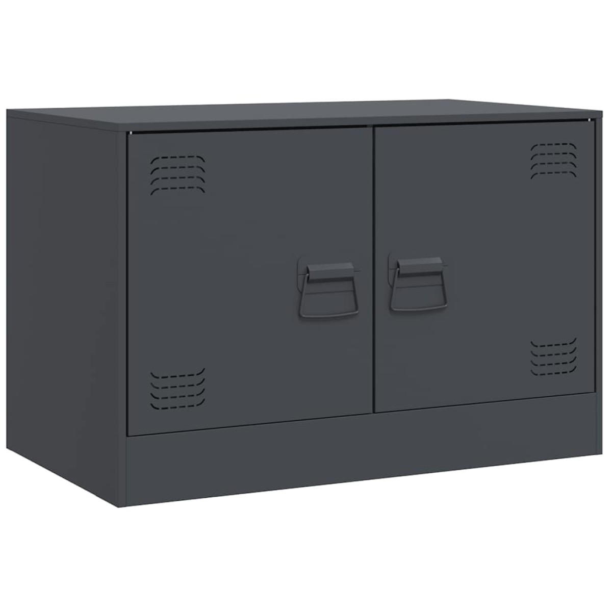 vidaXL Έπιπλα Τηλεόρασης 2 τεμ. Ανθρακί 67 x 39 x 44 εκ. από Χάλυβα
