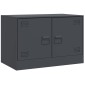 vidaXL Έπιπλα Τηλεόρασης 2 τεμ. Ανθρακί 67 x 39 x 44 εκ. από Χάλυβα