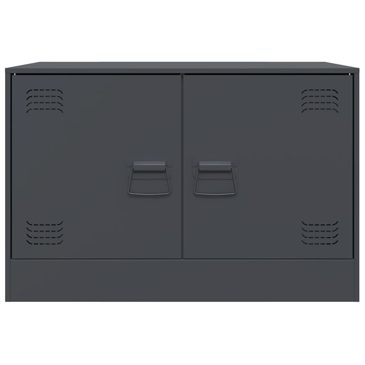 vidaXL Έπιπλα Τηλεόρασης 2 τεμ. Ανθρακί 67 x 39 x 44 εκ. από Χάλυβα