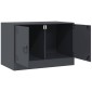 vidaXL Έπιπλα Τηλεόρασης 2 τεμ. Ανθρακί 67 x 39 x 44 εκ. από Χάλυβα
