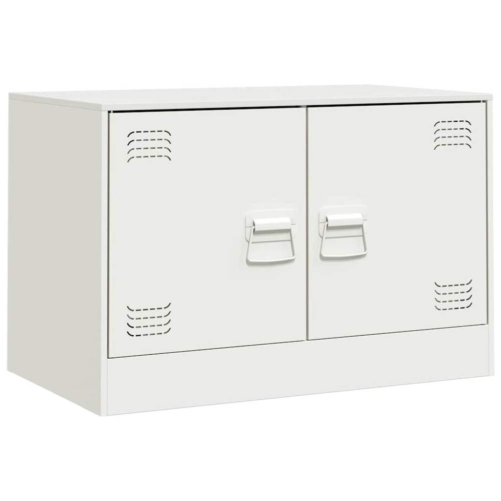 vidaXL Έπιπλο Τηλεόρασης Λευκό 67x39x44 εκ. από Χάλυβα