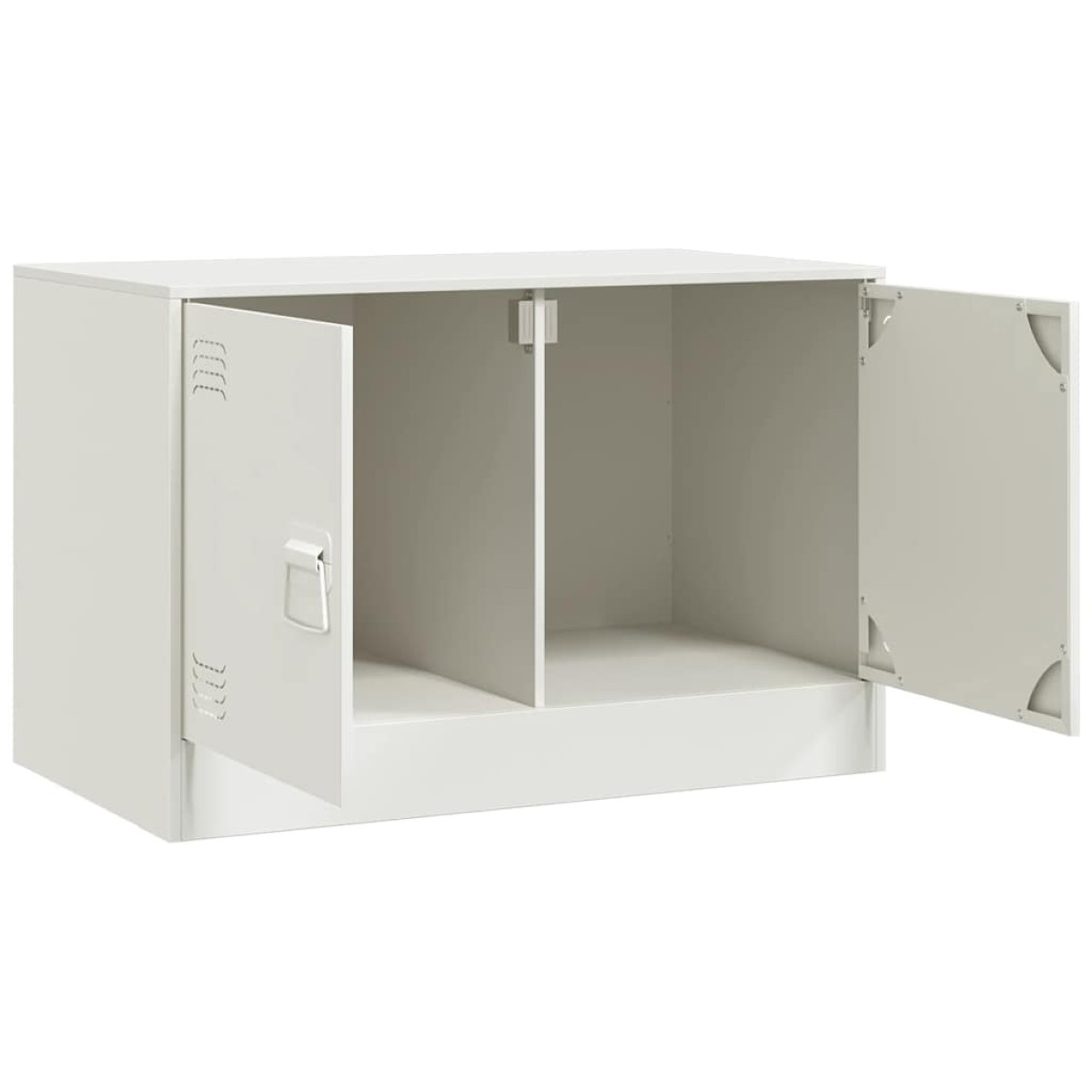 vidaXL Έπιπλο Τηλεόρασης Λευκό 67x39x44 εκ. από Χάλυβα