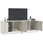 vidaXL Έπιπλα Τηλεόρασης 2 τεμ. Λευκό 67 x 39 x 44 εκ. από Χάλυβα