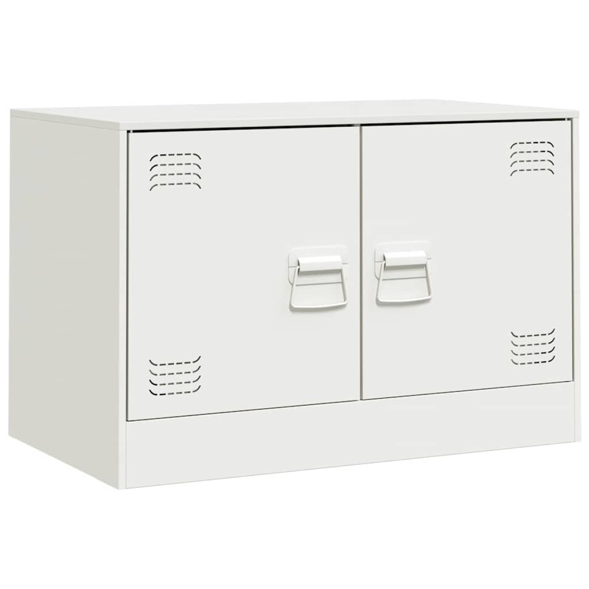 vidaXL Έπιπλα Τηλεόρασης 2 τεμ. Λευκό 67 x 39 x 44 εκ. από Χάλυβα