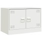 vidaXL Έπιπλα Τηλεόρασης 2 τεμ. Λευκό 67 x 39 x 44 εκ. από Χάλυβα