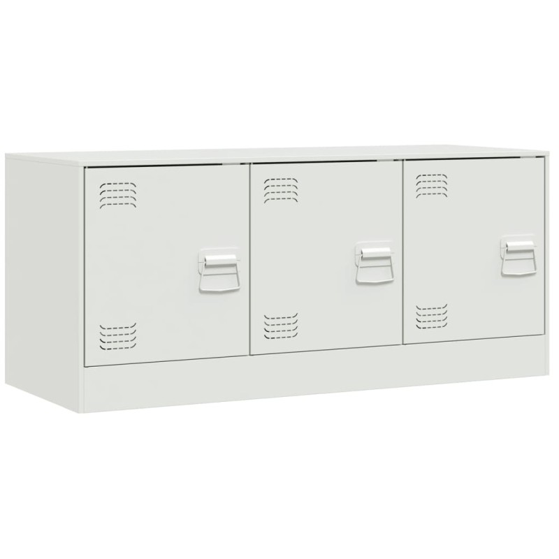 vidaXL Έπιπλο Τηλεόρασης Λευκό 99x39x44 εκ. από Ατσάλι