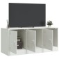 vidaXL Έπιπλο Τηλεόρασης Λευκό 99x39x44 εκ. από Ατσάλι