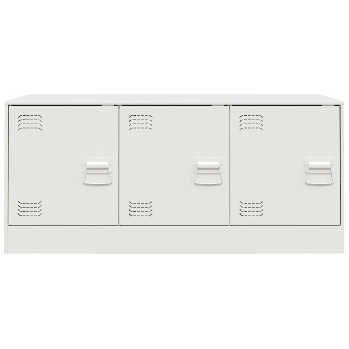 vidaXL Έπιπλο Τηλεόρασης Λευκό 99x39x44 εκ. από Ατσάλι