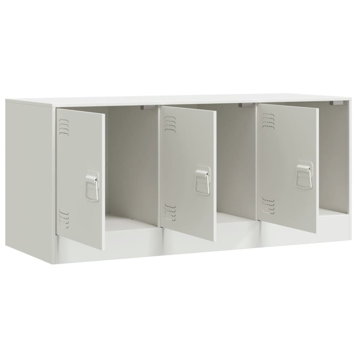 vidaXL Έπιπλο Τηλεόρασης Λευκό 99x39x44 εκ. από Ατσάλι