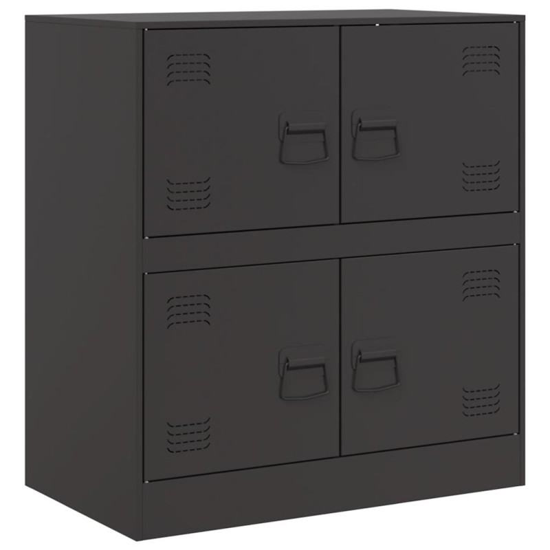 vidaXL Ντουλάπι Μαύρο 67 x 39 x 73 εκ. από Ατσάλι
