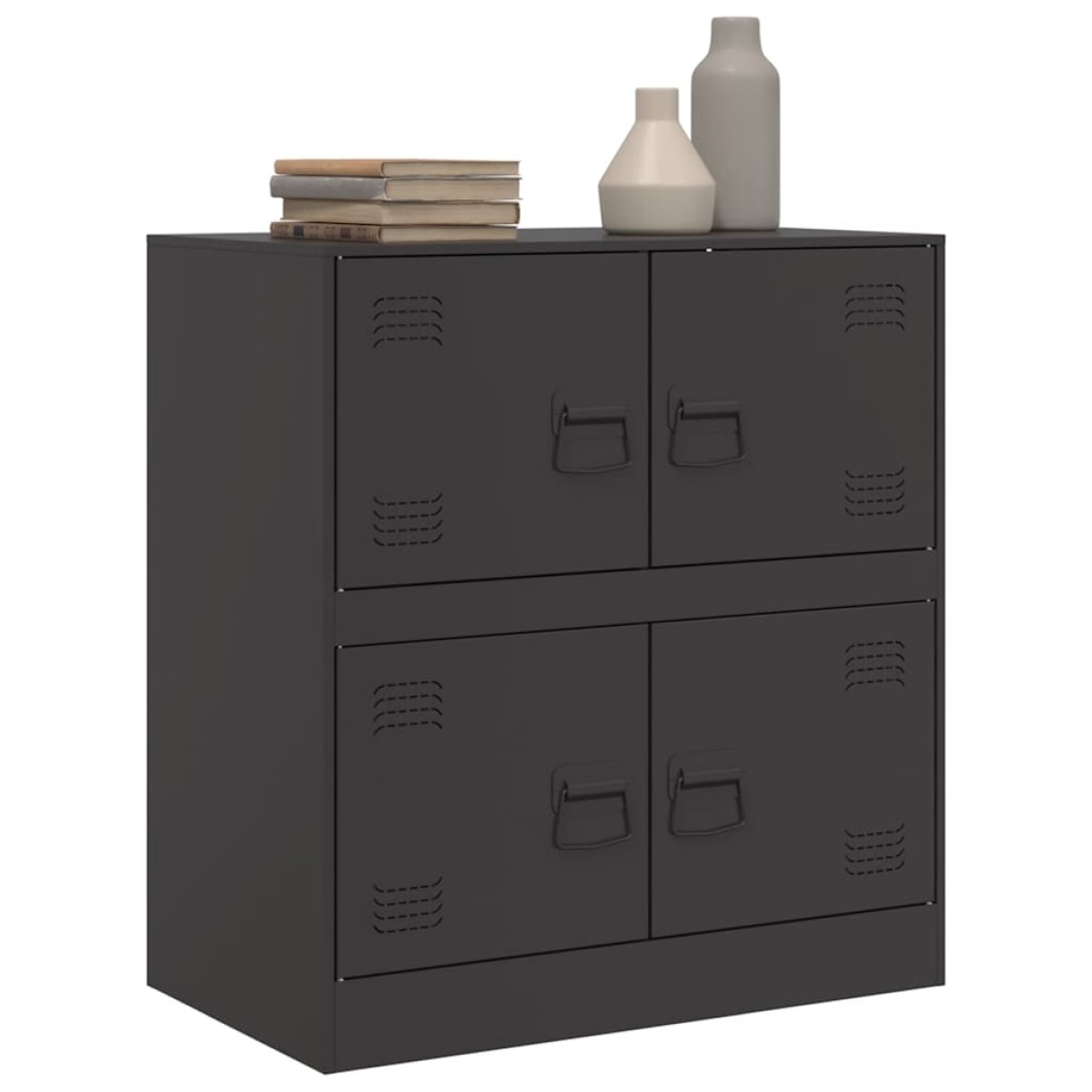 vidaXL Ντουλάπι Μαύρο 67 x 39 x 73 εκ. από Ατσάλι