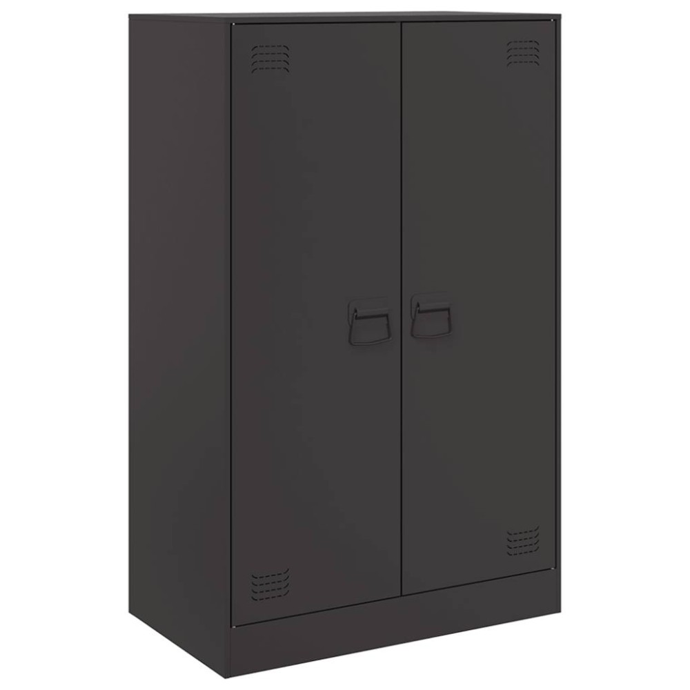 vidaXL Ντουλάπι Μαύρο 67x39x107 εκ. από Ατσάλι